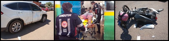 ESTADO GRAVE: Motociclista é intubado após acidente na 7 de Setembro - News Rondônia
