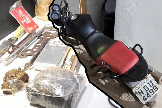 MACONHEIRO - Polícia prende marginal com drogas e motocicleta roubada na zona leste - News Rondônia