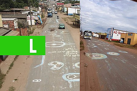 COPA NA LUA: MORADORES PINTAM BURACOS NAS ESTRADAS EM PROTESTO CONTRA PREFEITURA - News Rondônia