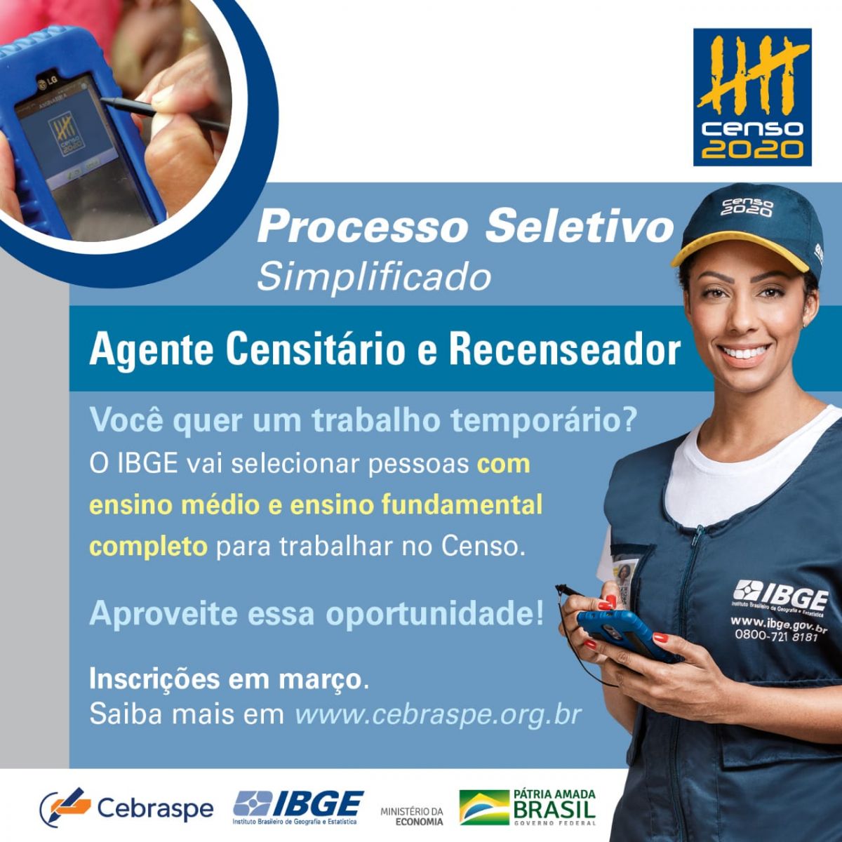 IBGE LANÇA PROCESSO SELETIVO COM VAGAS EM TODOS OS MUNICÍPIOS DE RONDÔNIA - News Rondônia