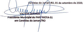 Patriota: Edital de convocação para convenção municipal eleitoral de Candeias do Jamari - News Rondônia