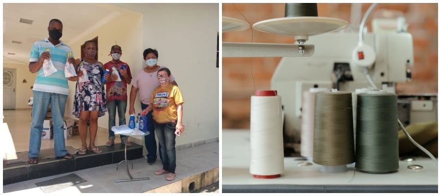 Sem trabalhos na pandemia, costureiras fazem agasalhos para doação - News Rondônia