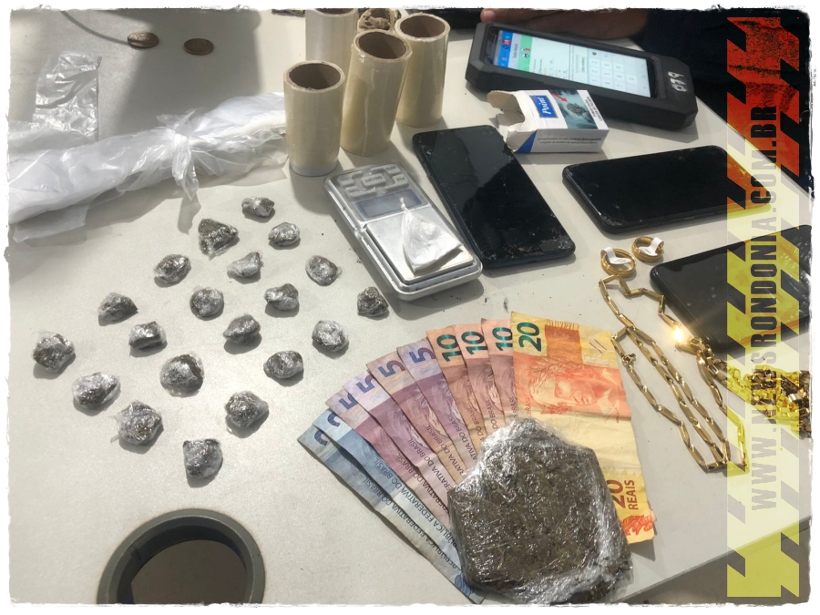 Polícia militar recebe denúncia e detém quarteto por tráfico de drogas na zona leste de Porto Velho - News Rondônia