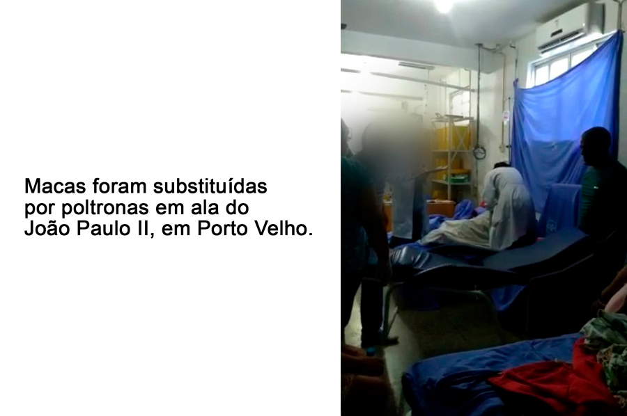 APÓS AMBULÂNCIAS FICAREM PARADAS DEVIDO A FALTA DE MACAS, SESAU TROCA MACAS POR POLTRONAS EM ALA DO JOÃO PAULO II - News Rondônia