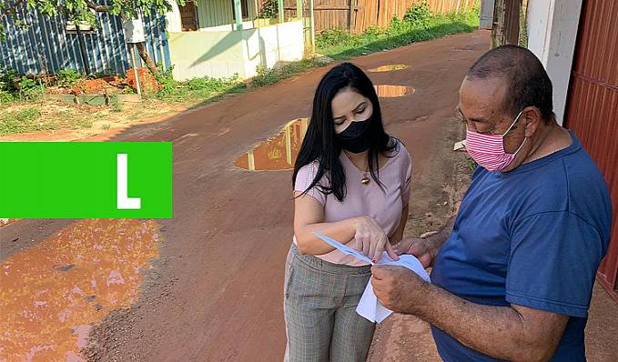 Cristiane Lopes cobra drenagem e pavimentação da rua Vale do Sol - News Rondônia