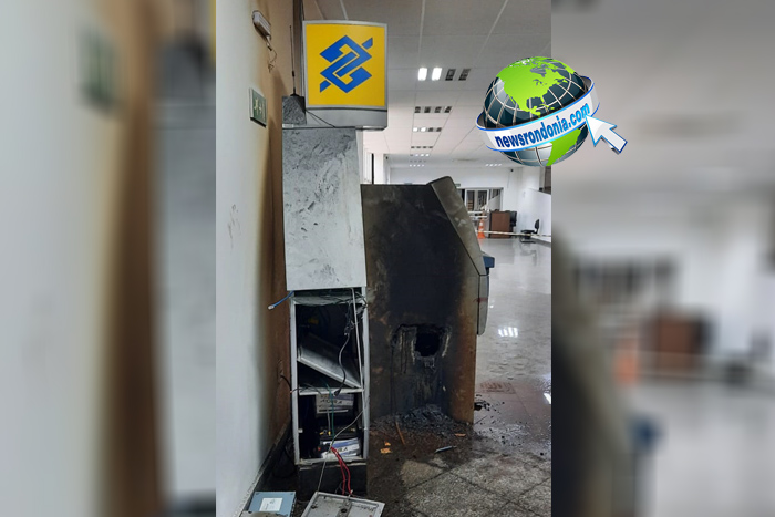 FOTOS EXCLUSIVAS - Bandidos estouram caixa eletrônico da Assembléia Legislativa de Rondônia - News Rondônia