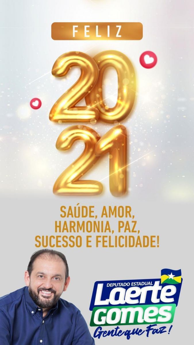 FELIZ ANO NOVO: MENSAGEM DO DEP. LAERTE GOMES - News Rondônia