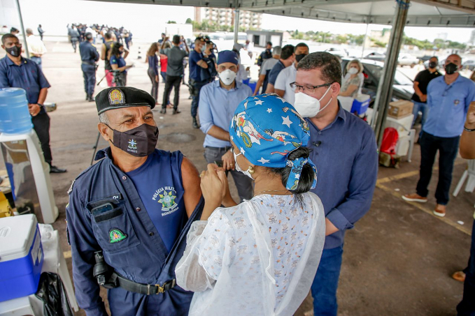 VACINA: Governo de Rondônia inicia vacinação aos profissionais da Segurança Pública da linha de frente contra a Covid-19 - News Rondônia
