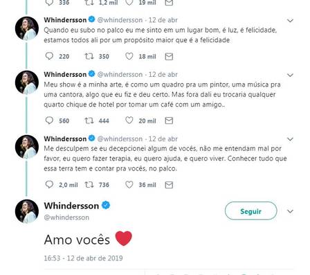 WHINDERSSON NUNES DESAPARECE DA INTERNET, APÓS DESABAFO SOBRE DEPRESSÃO, E FÃS SE MOBILIZAM - News Rondônia