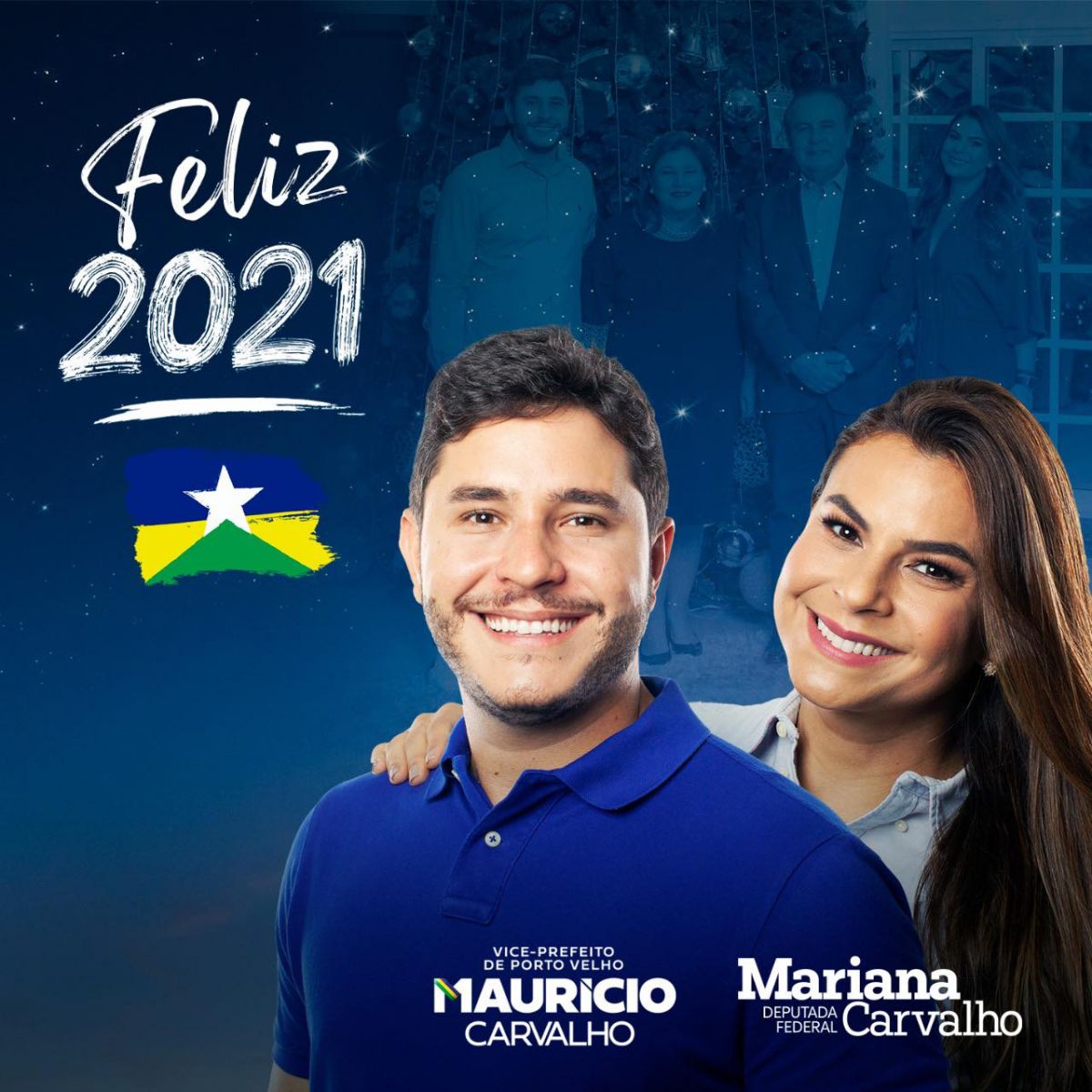 FELIZ ANO NOVO: MAURICIO E MARIANA CARVALHO - News Rondônia