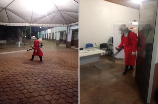 ROLIM DE MOURA: Hospital Municipal e Unidade Sentinela recebem limpeza para combater a Covid - News Rondônia