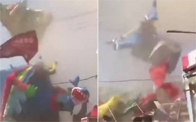 VÍDEO: TORNADO ATINGE PARQUE DE DIVERSÕES, DESTRÓI BRINQUEDOS E DUAS CRIANÇAS MORREM - News Rondônia
