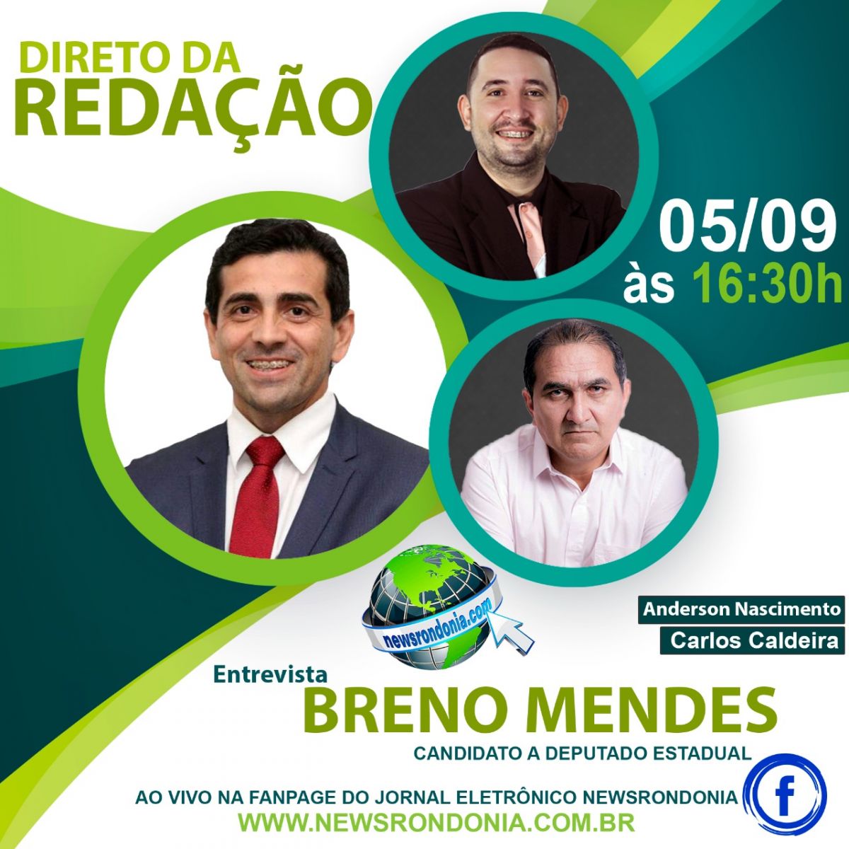 CONFIRA AS ENTREVISTAS DO DIRETO DA REDAÇÃO DE HOJE 05/09 - News Rondônia