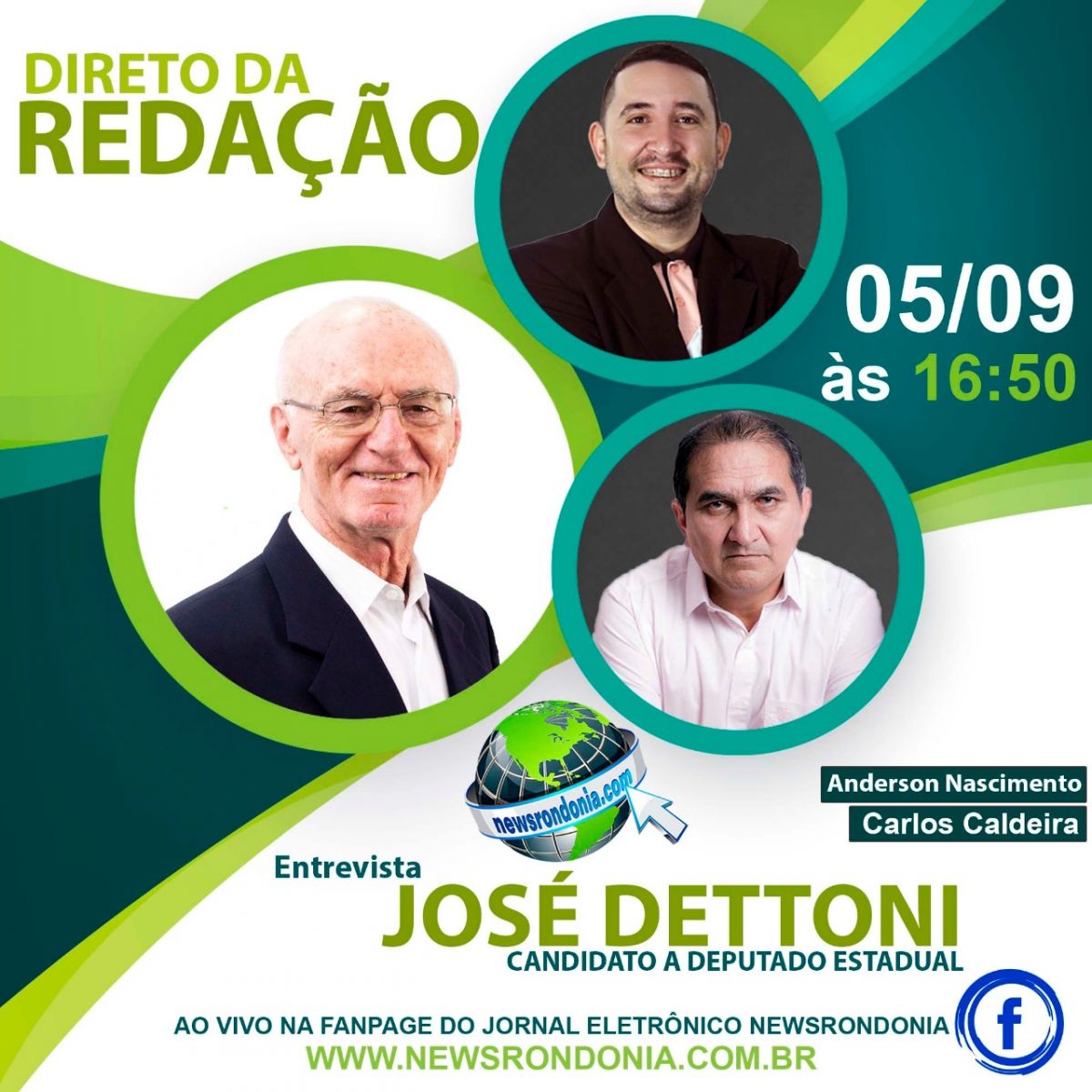 CONFIRA AS ENTREVISTAS DO DIRETO DA REDAÇÃO DE HOJE 05/09 - News Rondônia