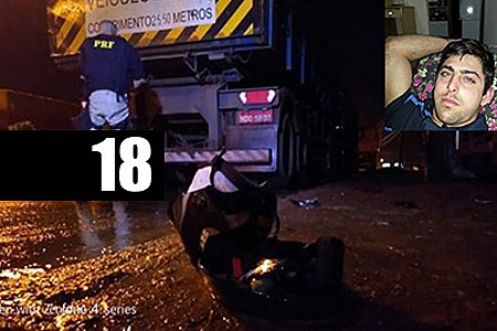 BR 364: MOTOCICLISTA MORRE APÓS COLIDIR EM TRASEIRA DE CARRETA PARADA - News Rondônia