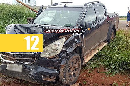 ROLIM DE MOURA  CAMIONETE SE CHOCA CONTRA CARRO QUE TENTOU CRUZAR A RO-010 - News Rondônia