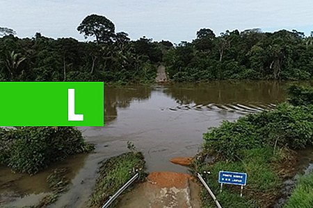 PONTE SOBRE O RIO JAMARI EM ALTO PARAÍSO É ARRASTADA PELA FORÇA DA ÁGUA - News Rondônia