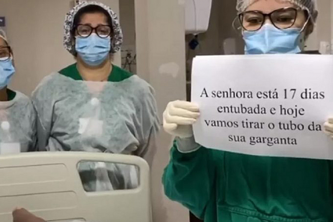 EMOCIONANTE: Equipe médica prepara surpresa para extubar paciente e vídeo viraliza - News Rondônia