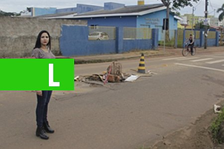 SEMISB RECUPERA ASFALTO CEDIDO NA RUA JOÃO PAULO I APÓS PEDIDO DE CRISTIANE LOPES - News Rondônia