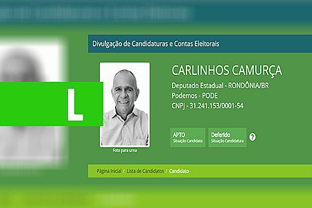 ACABOU O FAKE NEWS - CARLINHOS CAMURÇA TEM CANDIDATURA DEFERIDA PELO TRE-RO - News Rondônia