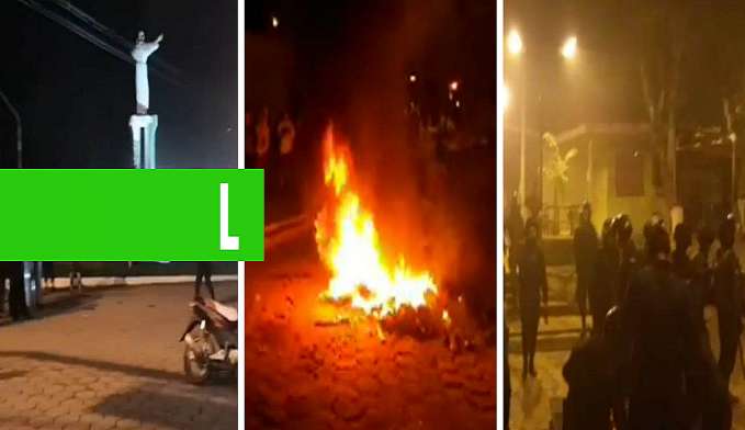 EM COBIJA, PROTESTOS DEIXAM RASTRO DE DESTRUIÇÃO APÓS TRIBUNAL ELEITORAL APONTAR VITÓRIA DE EVO MORALES - News Rondônia
