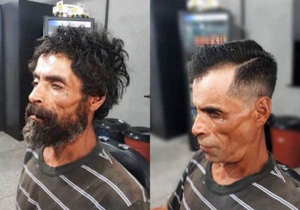 BARBEIRO TRANSFORMA SEM-TETO QUE PEDIU GILETE PRA ARRUMAR EMPREGO - News Rondônia