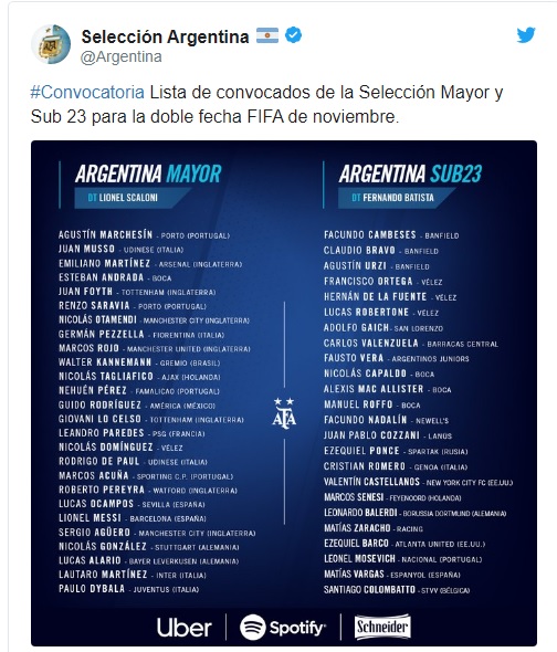 SEM JOGADORES DO RIVER E COM VOLTA DE MESSI, ARGENTINA DIVULGA CONVOCAÇÃO PARA PEGAR O BRASIL - News Rondônia