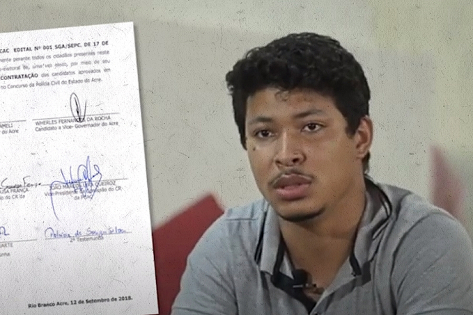 No Acre, promessa não cumprida de Gladson Cameli leva jovem a se acorrentar em frente ao Palácio Rio Branco; protesto já dura 10 dias - News Rondônia