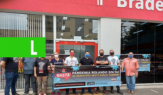 Em Dia Nacional de Luta, bancários fecham agências do Bradesco em Rondônia - News Rondônia