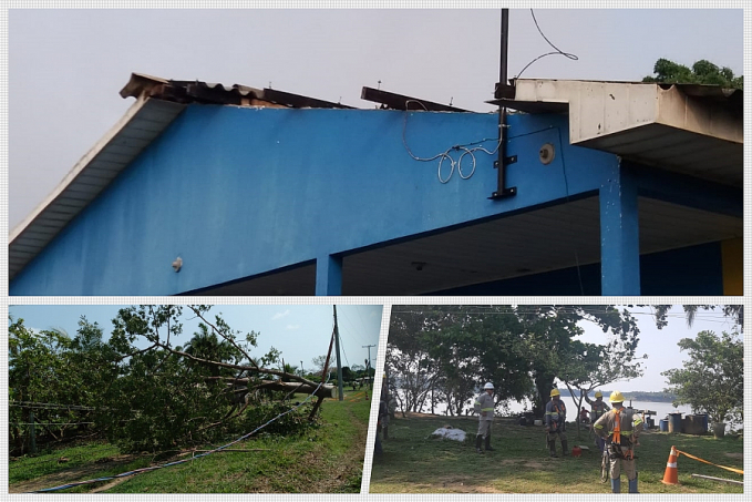 Vendaval causa danos na região do distrito de São Carlos em Porto Velho - News Rondônia