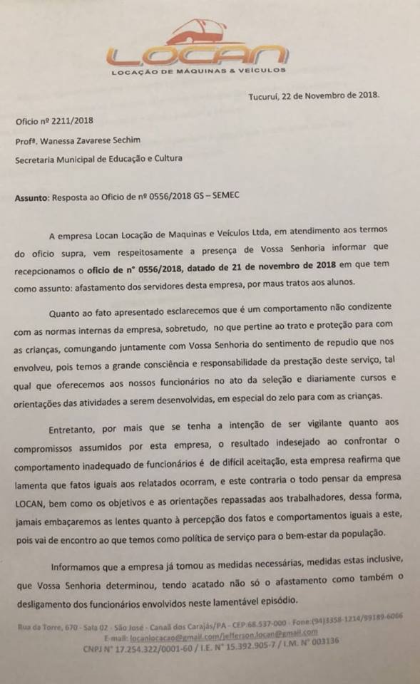 NOTA DE ESCLARECIMENTO SOBRE O CASO DA MONITORA QUE ABANDONOU CRIANÇA EM RODOVIA - News Rondônia