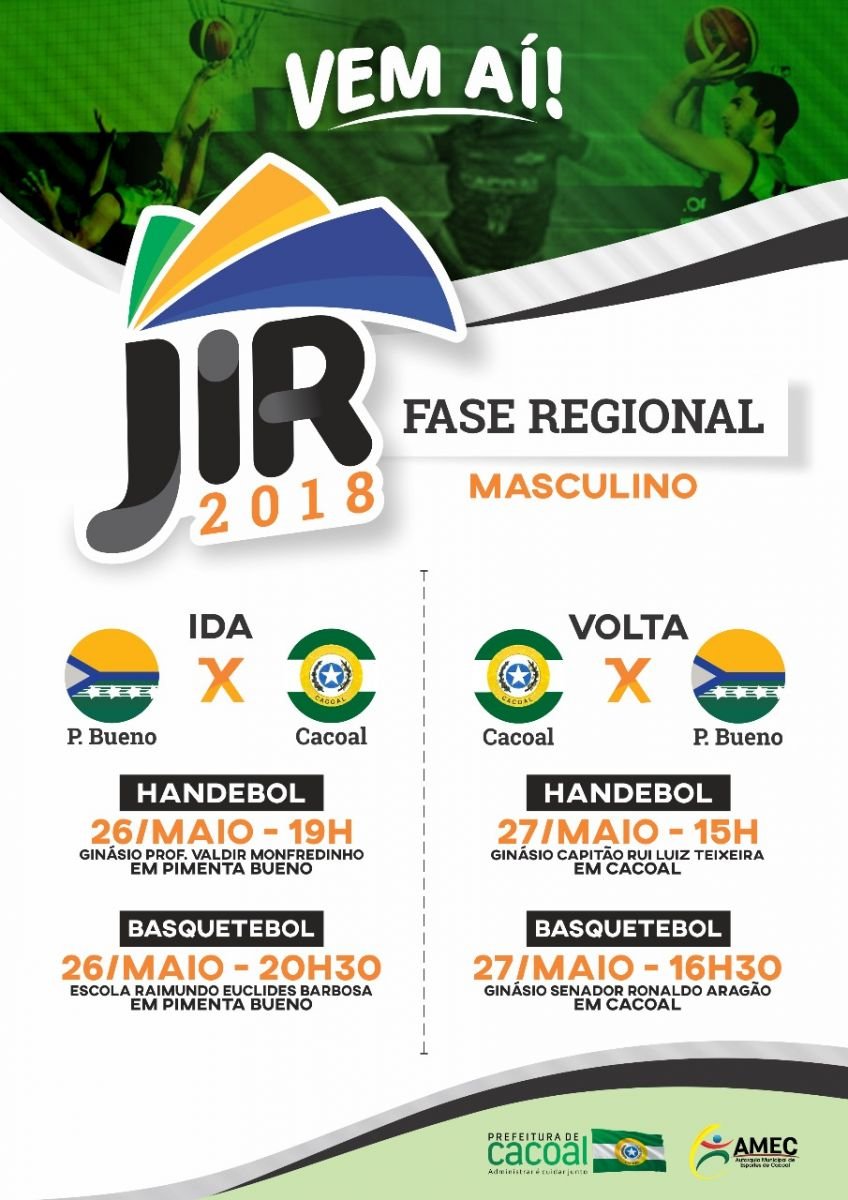CACOAL COMEÇA SUA PARTICIPAÇÃO NO JIR DE 2018 - News Rondônia