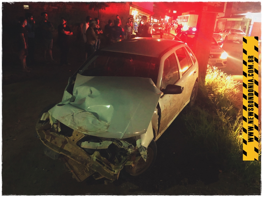 Após causar acidente, motorista bate contra ônibus na zona leste de Porto Velho - News Rondônia