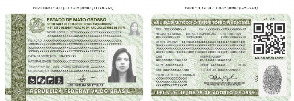 NOVO RG VEM COM QR CODE E TRAZ DADOS DE ATÉ 12 DOCUMENTOS - News Rondônia