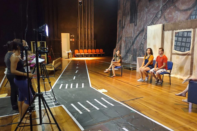 Teatro Palácio das Artes é palco de gravação da comédia romântica 'O Pecado de Paula' - News Rondônia