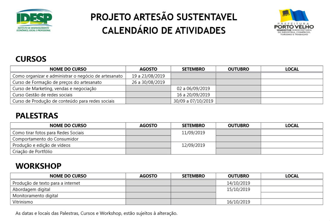 ARTESÃOS CAPACITADOS POR MEIO DE PROJETO SUSTENTÁVEL - News Rondônia