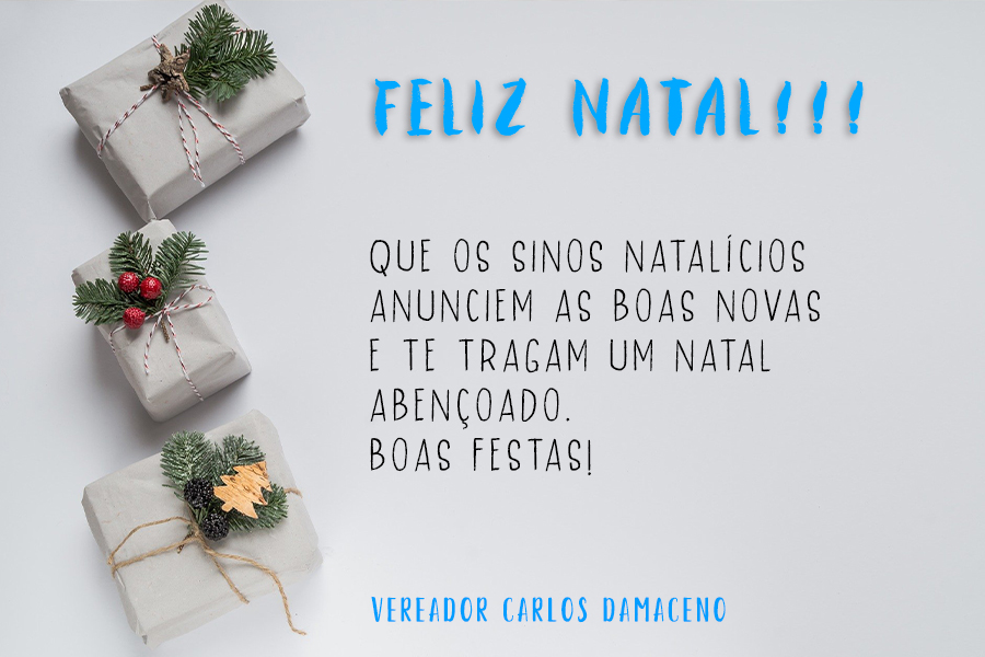 Feliz Natal: Vereador Carlos Damaceno - News Rondônia