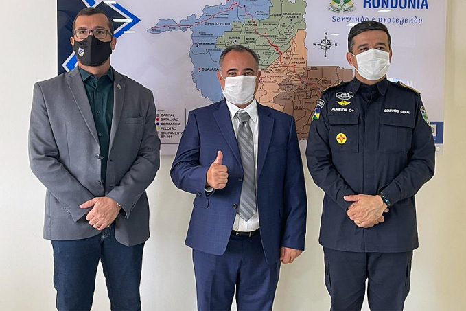 AROM apoia prefeito de Campo Novo em reunião com Secretário da SESDEC e comandante-geral da PM/RO - News Rondônia