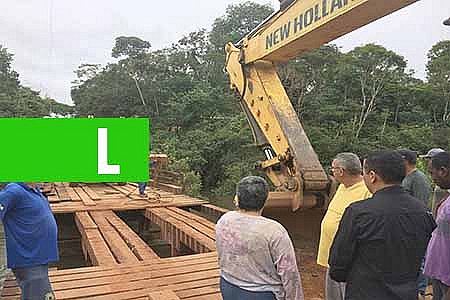 PONTE É RECUPERADA EM AÇÃO CONJUNTA DA COMUNIDADE RURAL COM A SEMAGRIC - News Rondônia