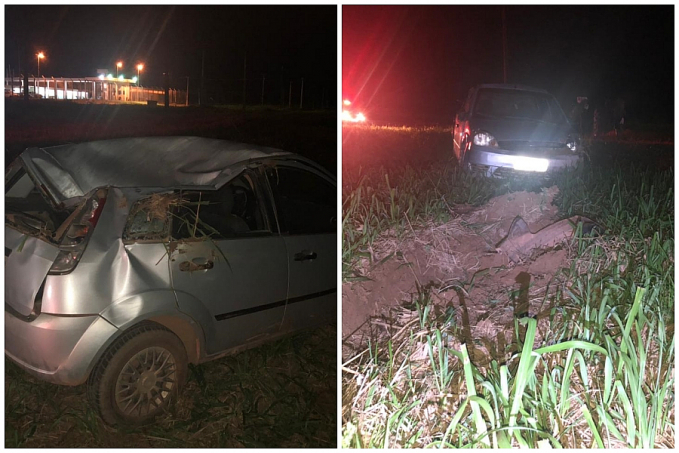 Mulher perde controle de carro e capota próximo ao presídio na Estrada da penal em Porto Velho - News Rondônia