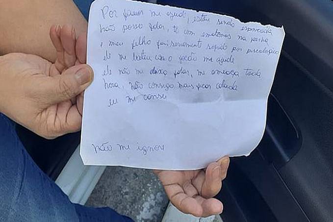 'Não me ignore': Mulher relata agressões em bilhete na matrícula de filho - News Rondônia
