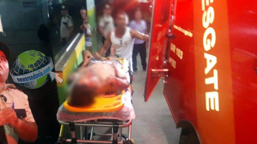 ATUALIZADA  HOMEM É ESFAQUEADO NO PESCOÇO DURANTE BRIGA EM PRAÇA DE CANDEIAS - News Rondônia