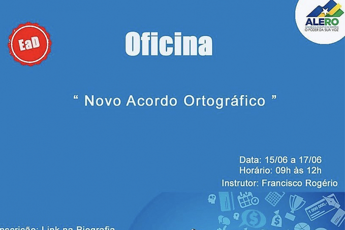 Escola do Legislativo oferece Oficina sobre Novo Acordo Ortográfico - News Rondônia