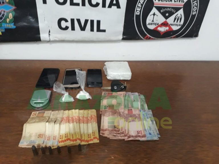 SUSPEITOS DE COMERCIALIZAR DROGAS SÃO PRESOS EM CANDEIAS DO JAMARI - News Rondônia