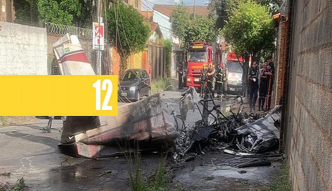 AVIÃO DE PEQUENO PORTE CAI E DEIXA UM MORTO EM BELO HORIZONTE - News Rondônia