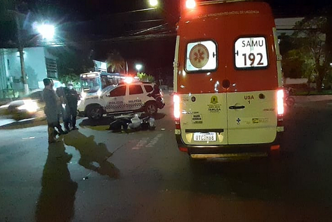 NO CENTRO: Motociclista fica em estado grave após colisão - News Rondônia
