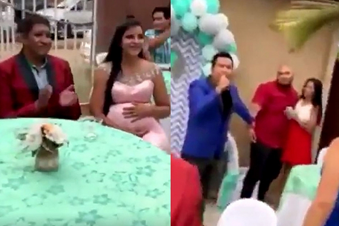 BARRACO - Marido revela durante chá de revelação que amigo é o pai do bebê; veja vídeo - News Rondônia