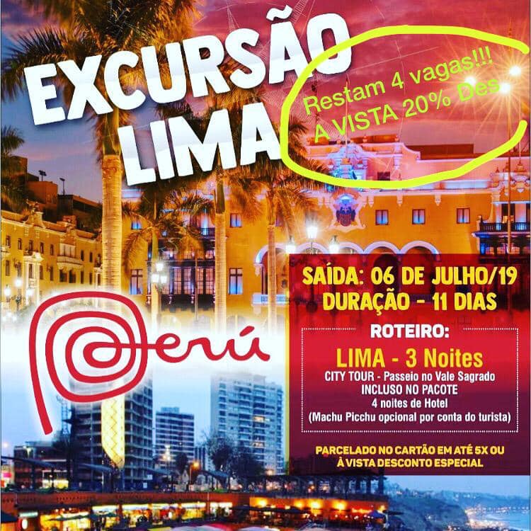 TURISMO: CONHEÇA LIMA NO PERU EM JULHO COM SAÍDA DE PORTO VELHO - News Rondônia