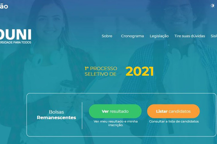 Prouni divulga aprovados em vagas remanescentes do 1º semestre de 2021 - News Rondônia
