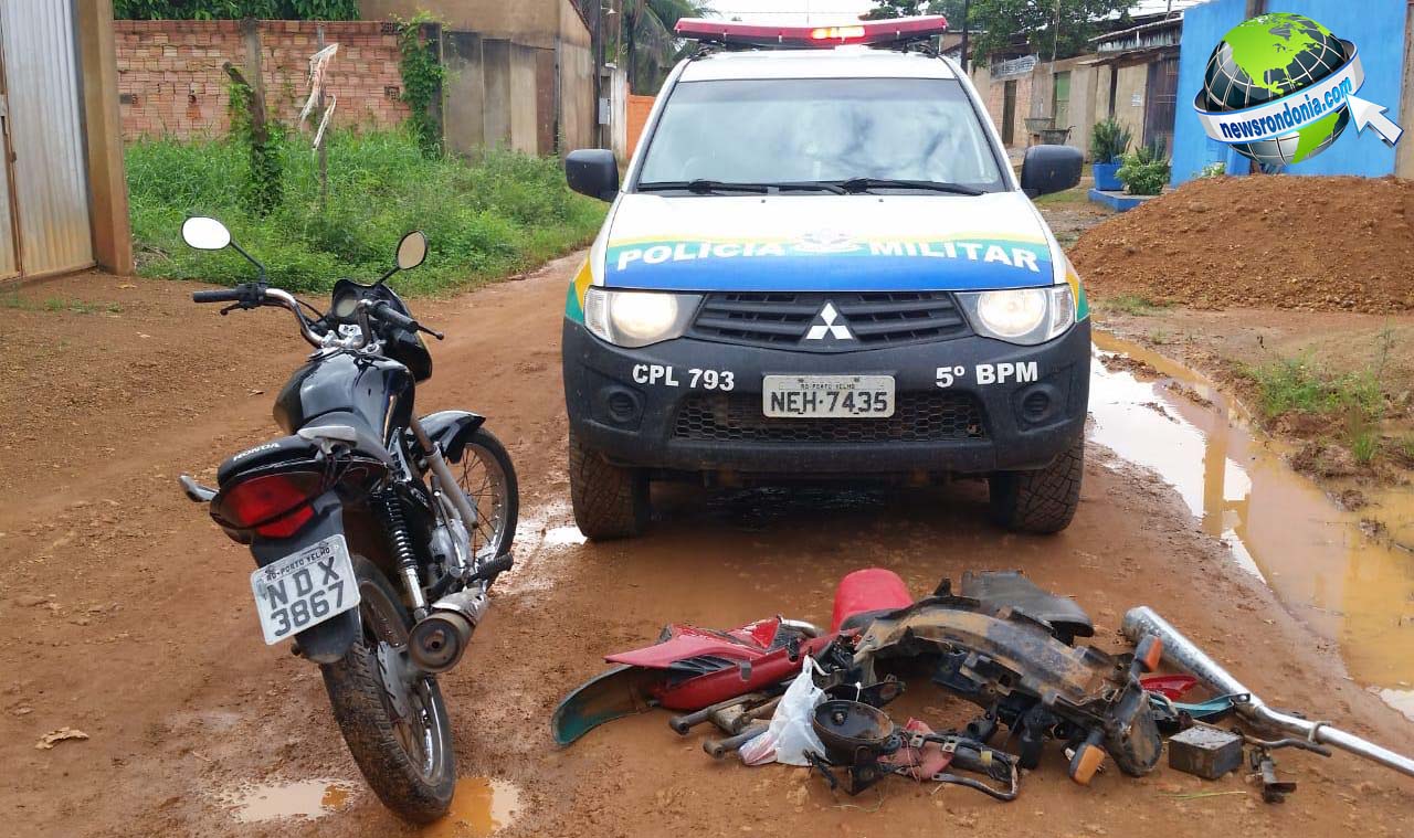 GUSMÃO E EQUIPE APREENDE ADOLESCENTE COM MOTO ROUBADA DE AGENTE PENITENCIÁRIO - News Rondônia